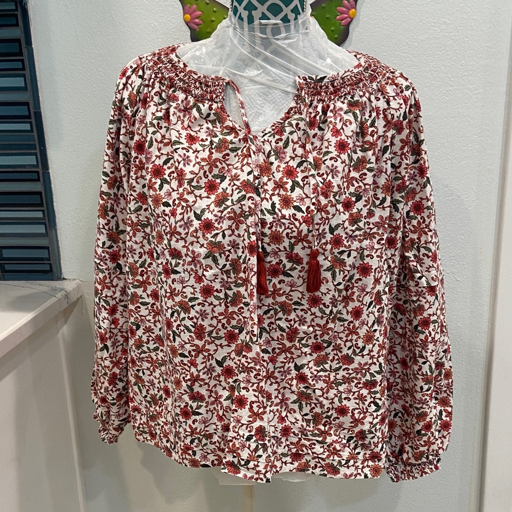 Floral Print Women's L Top